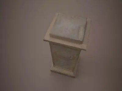 Greek pedestal Free low-poly 3D model