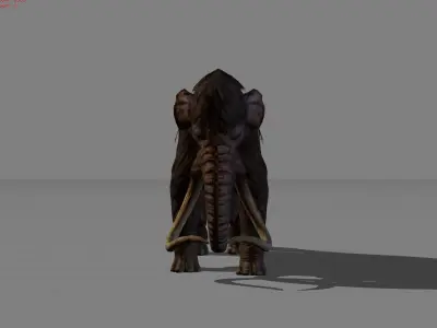 Mammoth Animal  Low-poly 3D model
