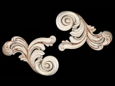 Classic carved 091 3D model