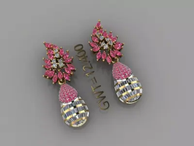 Earrings 3D model order