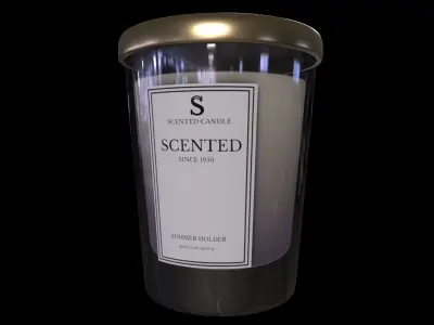 Home decorations-Scented Candle-PBR 3D MODEL  Low-poly 3D model