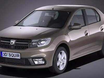 Dacia Logan 2017 3D model
