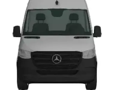 sprinter van Low-poly 3D model