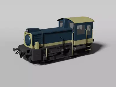 Small diesel locomotive 3D model