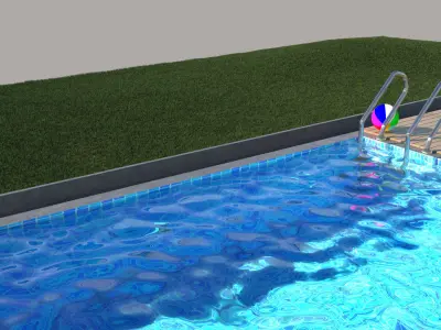 laos Swimming Pool 3D model
