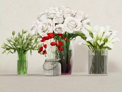 Flower bouquets 05 3D model