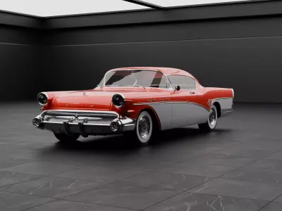 1957 buick roadmaster riviera 3D model