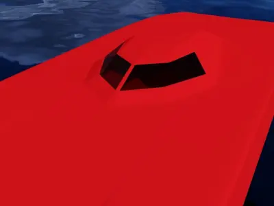 Racing Powerboat 3D Model 3D model