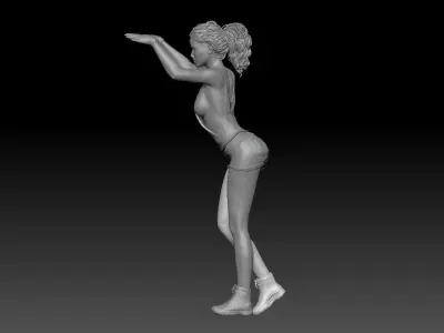 SEXY MECHANIC GIRL 7 3D print model