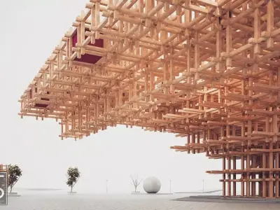 TIMBER STRUCTURE 3D model