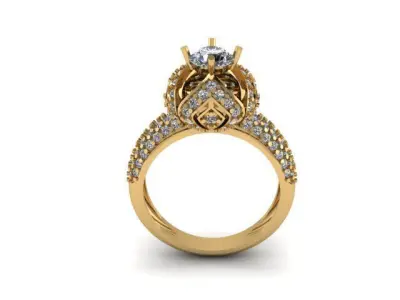 Diamonds Ring Free  Free 3D print model