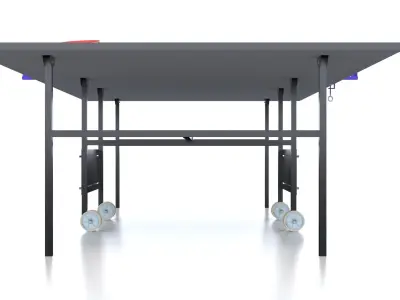 Table Tennis 3 with paddles - Ping pong Low-poly 3D model