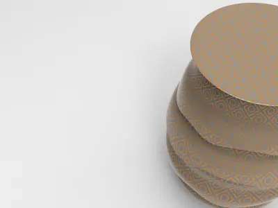 Lostry Stool Low-poly 3D model
