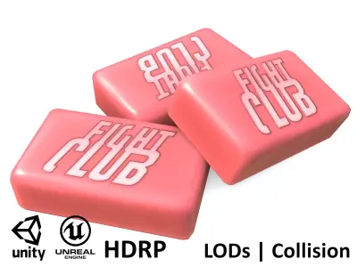 Fight Club Soap - game-ready Free low-poly 3D model