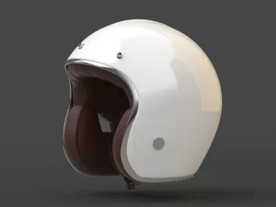 Motorcycle Helmet Low-poly 3D model order