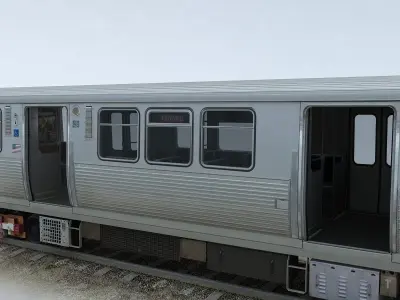 CTA 5000 train Low-poly 3D model