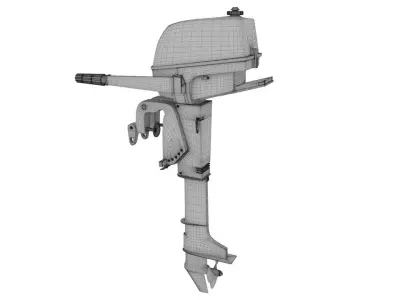 Outboard 3HP 3D model