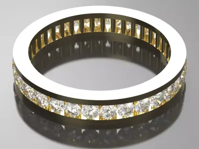 engagement gold ring 3dmodel 3D print model