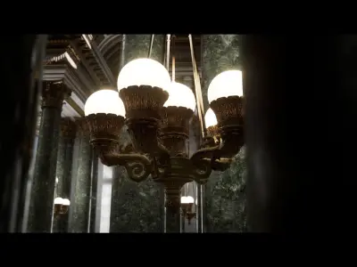 Versailles Palace Photorealistic UE4 Archviz Environment Low-poly 3D model