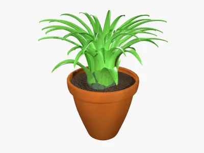 Tillandsia plant 3D model
