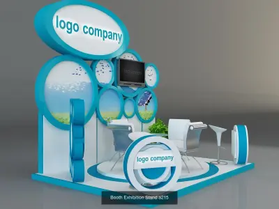 Booth Exhibition Stand G30 3D Model Collection