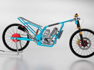 Drag Bike Thai 3D model