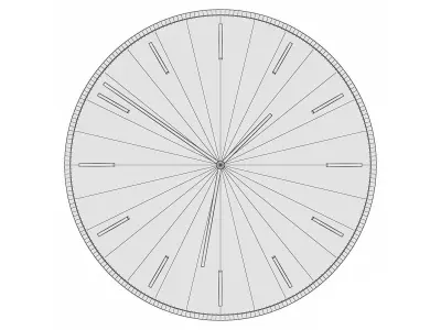 Wall Clock GZ-C1005 3D model