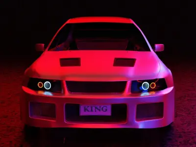 Mitsubishi Motors Lancer Evo 6 Model 3D model