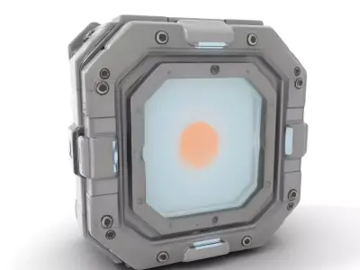 Futuristic SciFi Wall Panel Model Pack Low-poly 3D model