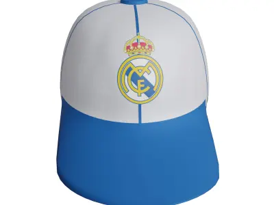 Real Madrid Cap Low-poly 3D model