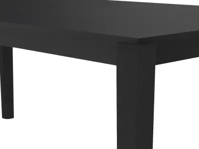 Louise Rectangular Dining Table 3D model