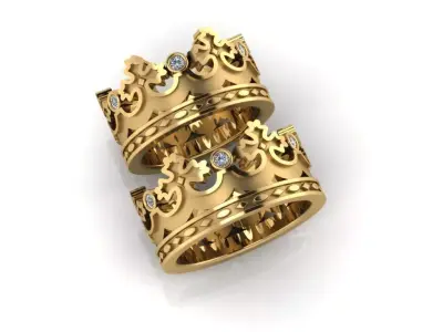  CROWN RING 3D model