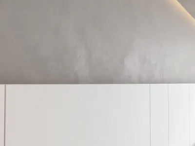 TV wall set 31 3D model