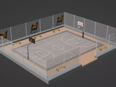 Basketball Stadium - Phoenix Suns Low-poly 3D model