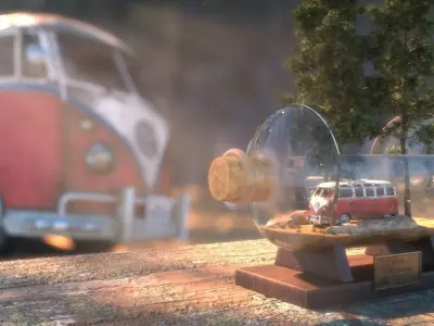 Volkswagen Type 1 Van 3D model