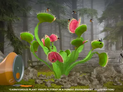 Carnivorous Plant Venus Flytrap 3D model