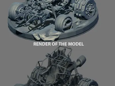 Orikart renderer mg 3D model