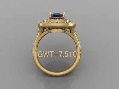 FASION UNIK RING 3D model 4
