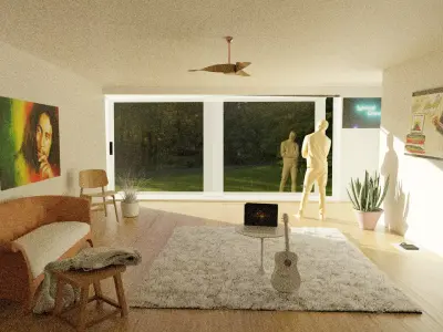 Living room Render 3D model