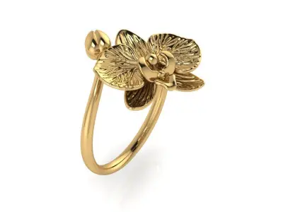 RING ORCHID LUXURY 3D print model