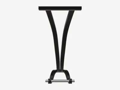 Art Deco Console Table Wooden 3D model