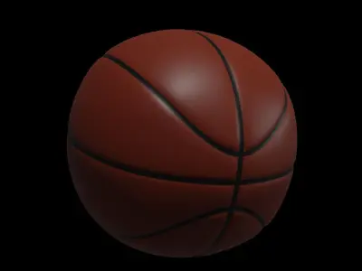 Basket Ball Low-poly 3D model