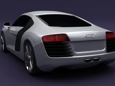Audi R8 Lemans 3D model