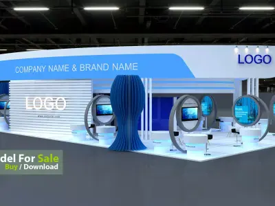 3D Exhibition 3D model buy