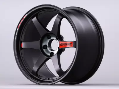 Volk Rays TE37 Wheel Series 3D Model Pack