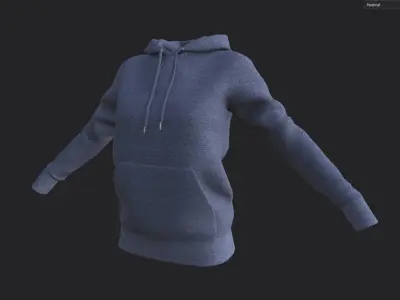 Hoodie Low-poly 3D model