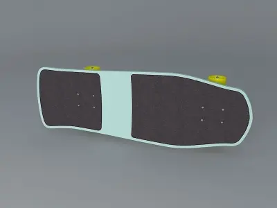 1987 Blockhead Sam Cunningham "Sticky" model skateboard Free 3D model