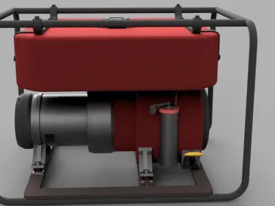 Diesel motor 3D model