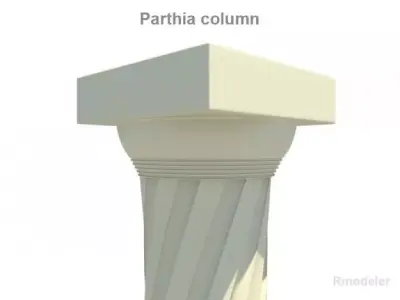 Parthia column 3D model