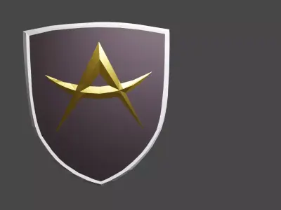 Apollo 3D Logo Low-poly 3D model